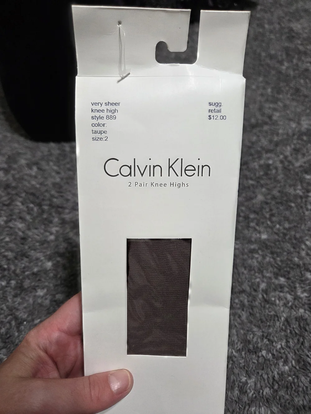 Calvin Klein Toupe Knee-High Hosiery - 2 Pair